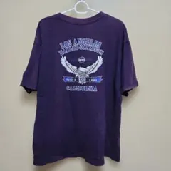 ハーレーダビットソン　Tシャツ　ネイビー系 　XL