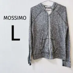 8 MOSSIMO グレー フルジップパーカー L トップス パーカーのサムネイル