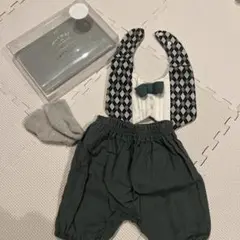 モクモフ mocmof おめかしギフトセット3点セット70〜80cm GY