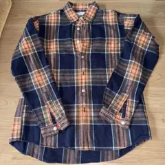 SHIPS JET BLUE チェック柄ネルシャツ