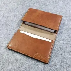 （名入れ・色変更可）名刺入れ・カードケース　ハンドメイド