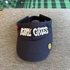 PEARLY GATES サンバイザー ネイビー サイズF