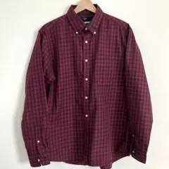SHIPS シップス 長袖 シャツ ギンガムチェック メンズ XL ノーアイロンのサムネイル
