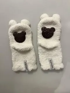 kashwere ベビー靴下 クマ耳付き