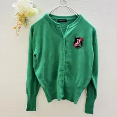 お値下げしました　JENNI love グリーン カーディガン　150センチ位