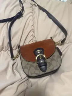 Coach ショルダーバッグ ブラウン/オレンジ