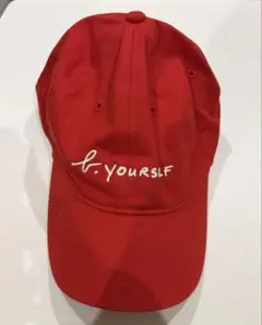 agnès b. 赤 ベースボールキャップ