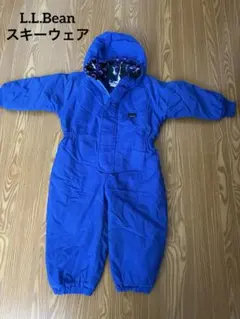 L.L.Bean フード付きオーバーオール 子供用 青　24-36