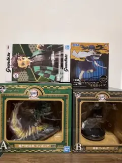 鬼滅の刃　1番くじ　フィギュア　炭治郎　魘夢　ドラゴンボール　ワンピース　A、B