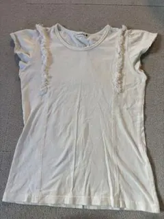BRANSHES フリンジ付き　ホワイト　Tシャツ　キッズ　150㎝のサムネイル