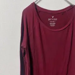 アメリカンイーグル SOFT&SEXY ジェギングTシャツ ボルドー 【XS】
