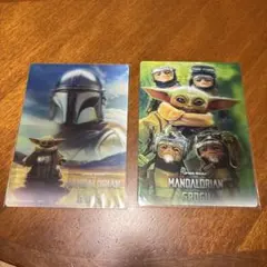 下敷き　マンダロリアン　グローグー　スターウォーズ グッズ　映画　新品　2種類のサムネイル