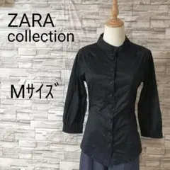 ZARA collection ザラコレクション　スタンドカラーデザインシャツMのサムネイル