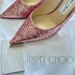 JIMMY CHOO ジミーチュウ LOVE85 グリッターディテールパンプス