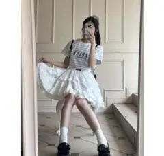 ÉPINE PARIS ￼Tシャツ ボーダー ブルーのサムネイル