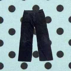 コーデュロイ パンツ ブラック ストレート