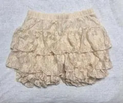 リズリサ系　フリル付き スカパン　キュロットフレアスカート　見せパンツ y2k
