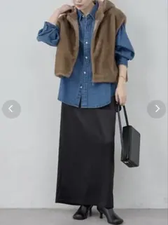プラージュvintage satin タイト スカート 34 plage - メルカリ