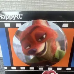 ズートピア　Happyくじ　缶バッジ　ニック・ワイルド