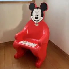 ディズニー ミッキーマウス 収納椅子 ベンチチェア 木箱 小物入れ 昭和