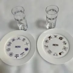 ワンピース プレート＆グラスセット　【セブン-イレブン限定】