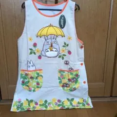可愛い❤トトロ刺繍花柄エプロンのサムネイル