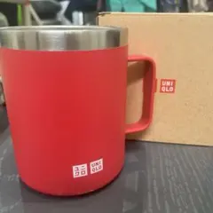 またお値下げ！UNIQLO ステンレスマグカップ　赤　RED りんご飴
