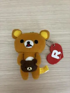 リラックマ キーホルダー　ハートチャーム付きのサムネイル