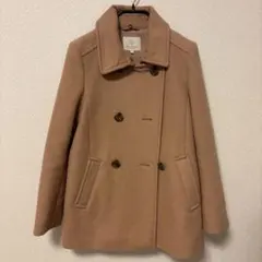 BEAUTY & YOUTH ダブルブレストピーコート Sサイズ　キャメル