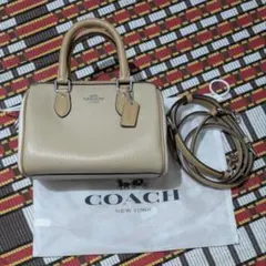 COACH コーチ キューブローグ20 チョーク ショルダー ハンドバッグ