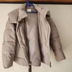 earth music & ecology ベージュダウンジャケット