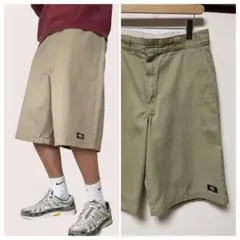 00sビンテージDickies loosefitベージュワークショーツ早い者勝ちのサムネイル