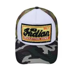 ミリタリー 迷彩 メッシュキャップ 刺繍 ロゴ　アメカジ 　おしゃれさん　メンズ