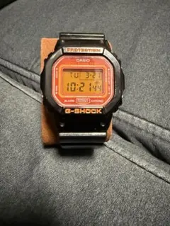 【希少カラー】極美品 G-SHOCK DW-5600CS 黒橙 稼働品のサムネイル
