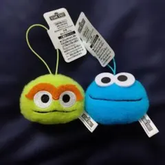 セサミストリート おともだちフェイスマスコット　エルモ　オスカー