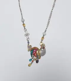 ANNA SUI アニマル ニワトリ 鶏 干支 ロングネックレス 新品未使用のサムネイル