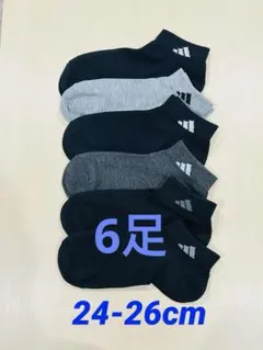 adidas メンズ ソックス 6足セット
