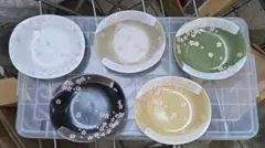 桜柄 和食器 小鉢 皿 5枚セット 陶器