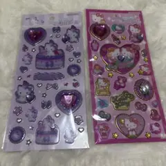 【新品未開封】キラキラジュエルシール キティミミィ チャーミーキティ