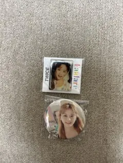 TWICE TZUYU 缶バッジ ピンバッジ キーホルダーセット！