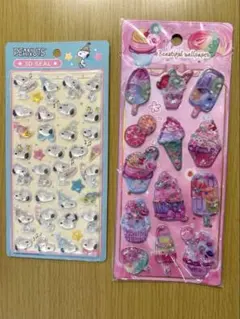 スヌーピー3Dシール　ウォーターシール　セット