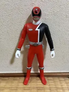 デカレンジャー　ソフビ人形　デカレッド　戦隊ヒーロー　約15センチ