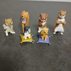 犬のミニチュアフィギュアセット