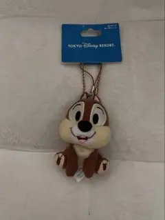 ラウンド1限定 ディズニー ぬいぐるみクリップ チップとデール