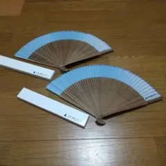 新品.未使用品/三井不動産リアルティ 紳士扇子 2本セット