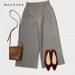 E251@ Ballsey 秋冬 チェックワイドパンツ グレー M