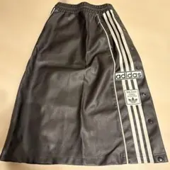 adidas アディダス レザースカート スナップボタン ロングスカート XSのサムネイル