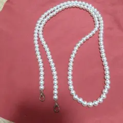 パール風ビーズ ストラップ