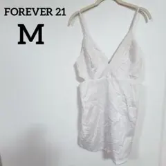 FOREVER 21 【M】 ホワイト キャミワンピース レディース ワンピース