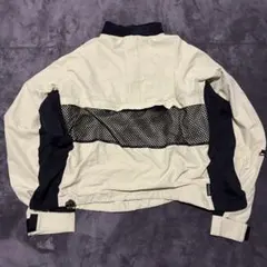 ハーフジップ　ナイロンジャケット　アウター　刺繍　古着